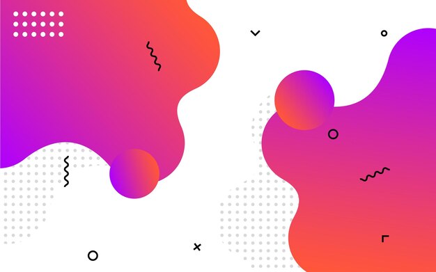 Diseño de banner abstracto líquido Fondo en forma de vector fluido Patrón de banner de plantilla gráfica moderna para redes sociales y sitios web