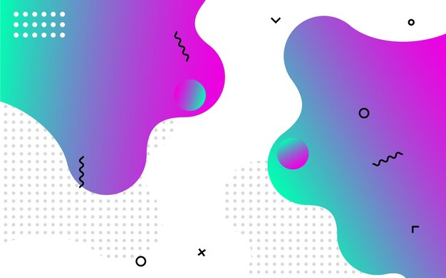Diseño de banner abstracto líquido Fondo en forma de vector fluido Patrón de banner de plantilla gráfica moderna para redes sociales y sitios web