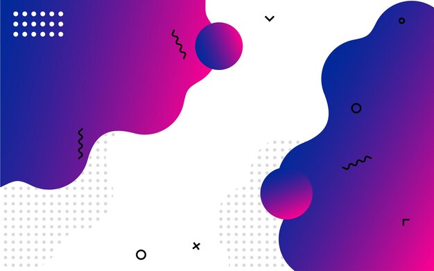 Diseño de banner abstracto líquido Fondo en forma de vector fluido Patrón de banner de plantilla gráfica moderna para redes sociales y sitios web