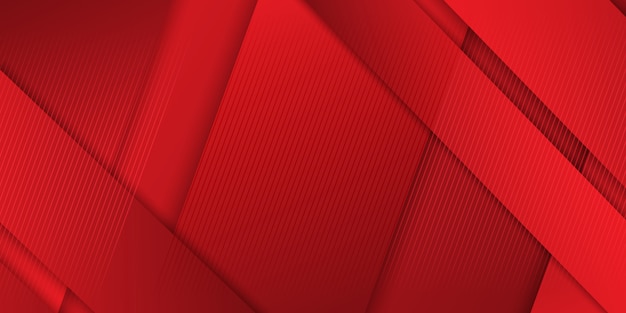 Vector gratuito diseño de banner abstracto en tonos rojos