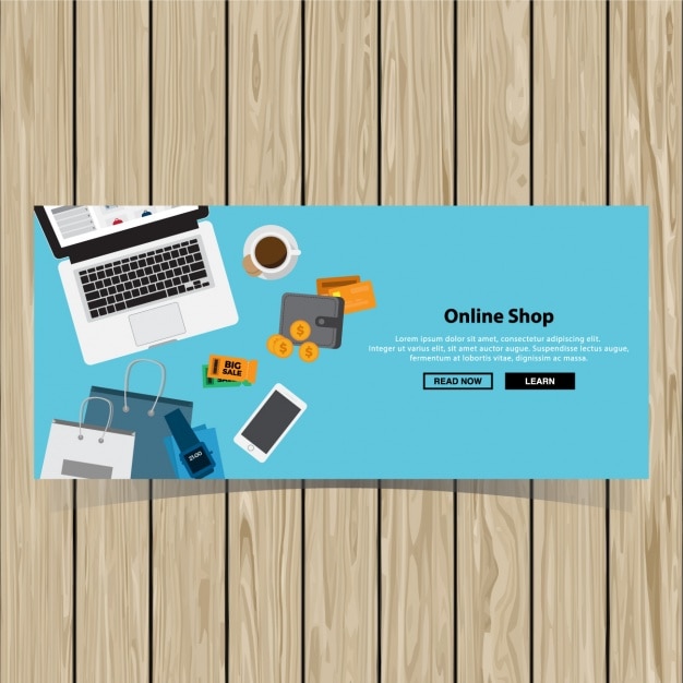 Diseño de banner de compras online