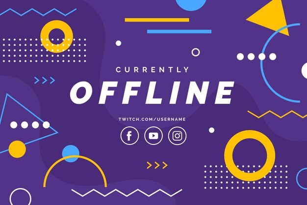 Diseño de banner de contracción sin conexión