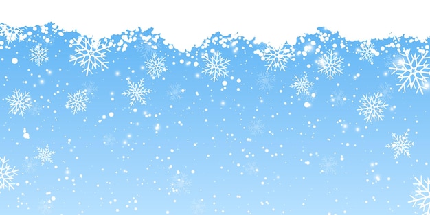 Diseño de banner de copo de nieve de navidad