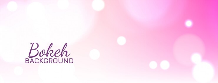 Vector gratuito diseño de banner decorativo abstracto bokeh