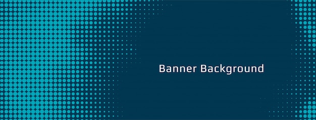 Diseño de banner decorativo de semitono abstracto