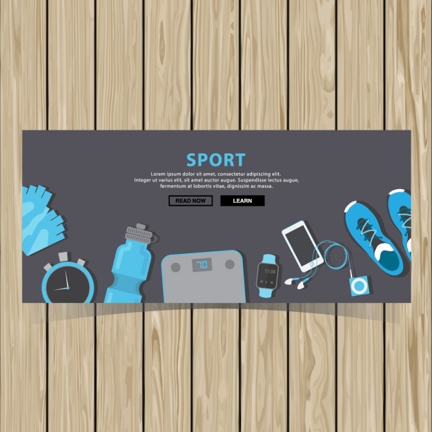 Diseño de banner de deporte