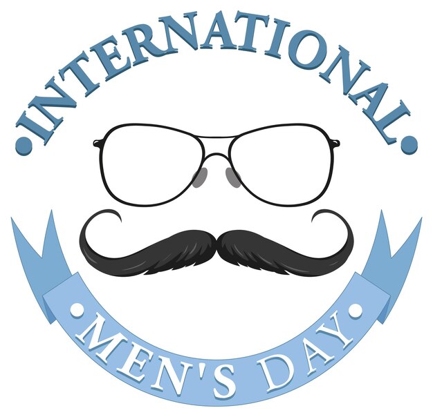 Diseño de banner del día internacional del hombre.