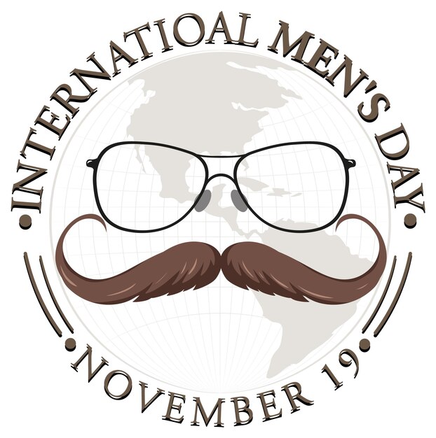 Diseño de banner del día internacional del hombre.
