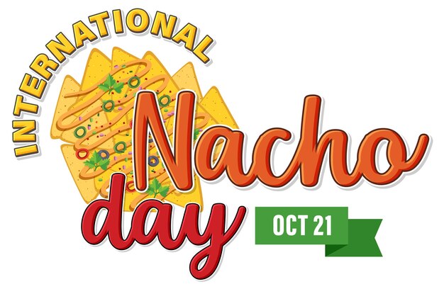 Diseño de banner del Día Internacional de Nacho