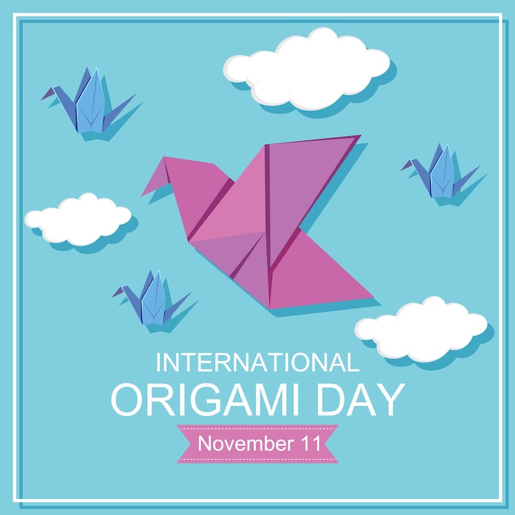 Vector gratuito diseño de banner del día internacional del origami