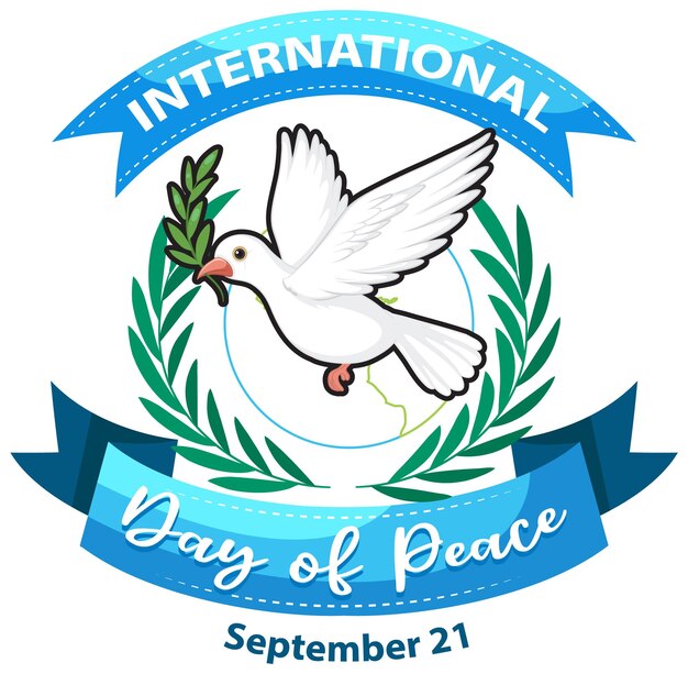 Diseño de banner del día internacional de la paz