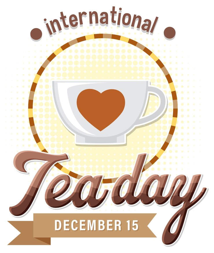 Vector gratuito diseño de banner del día internacional del té