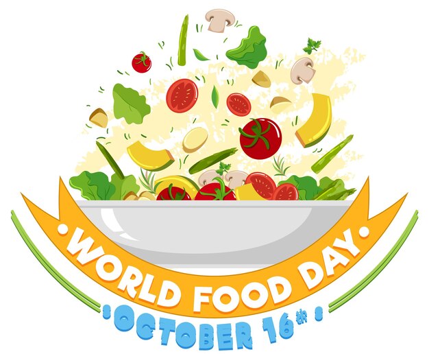 Vector gratuito diseño de banner del día mundial de la alimentación