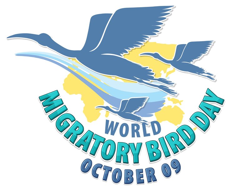 Vector gratuito diseño de banner del día mundial de las aves migratorias