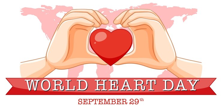 Vector gratuito diseño de banner del día mundial del corazón