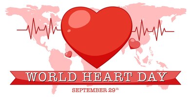 Vector gratis diseño de banner del día mundial del corazón