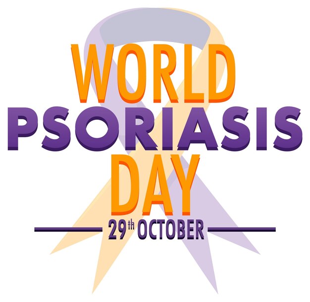 Diseño de banner del día mundial de la psoriasis