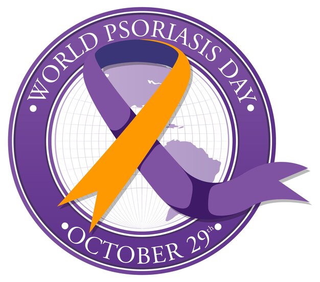 Diseño de banner del Día Mundial de la Psoriasis