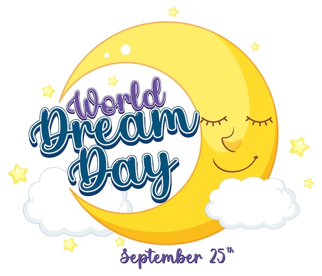 Diseño de banner del día mundial de los sueños