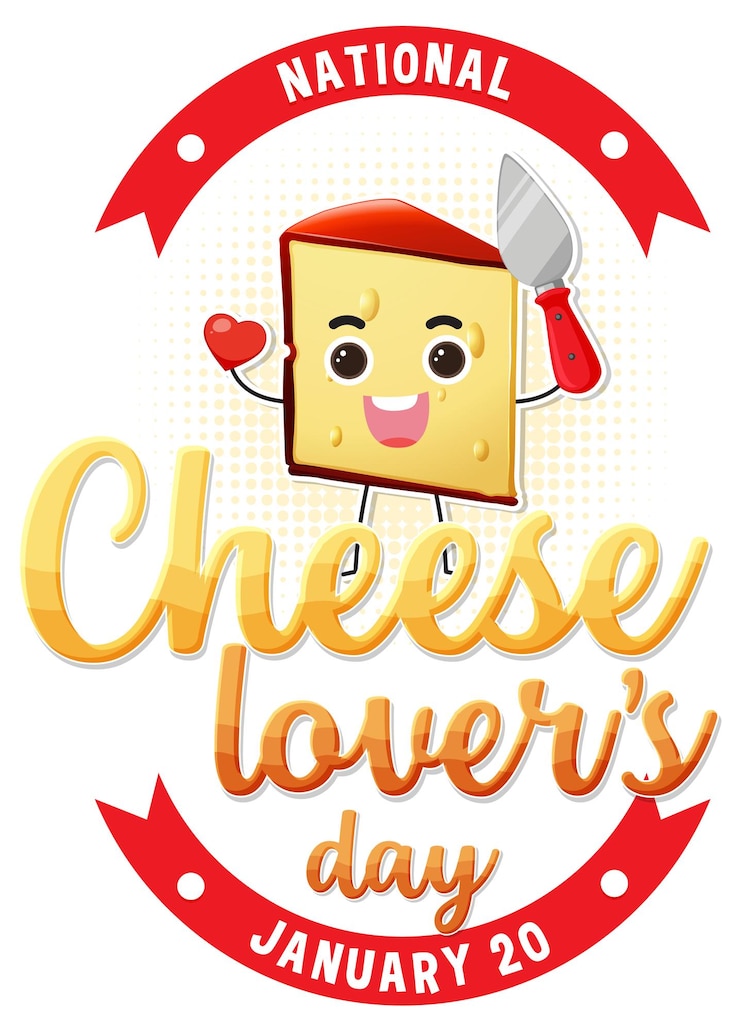 Vector gratuito diseño de banner del día nacional de los amantes del queso