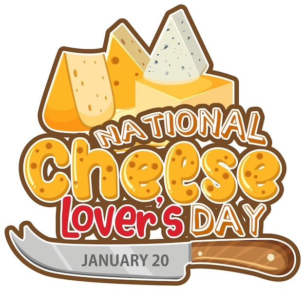 Vector gratuito diseño de banner del día nacional de los amantes del queso