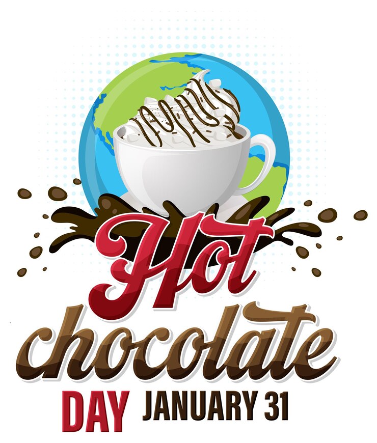 Vector gratuito diseño de banner del día nacional del chocolate caliente