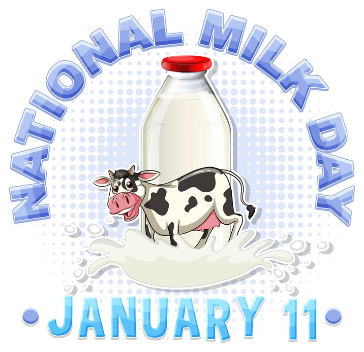 Vector gratuito diseño de banner del día nacional de la leche