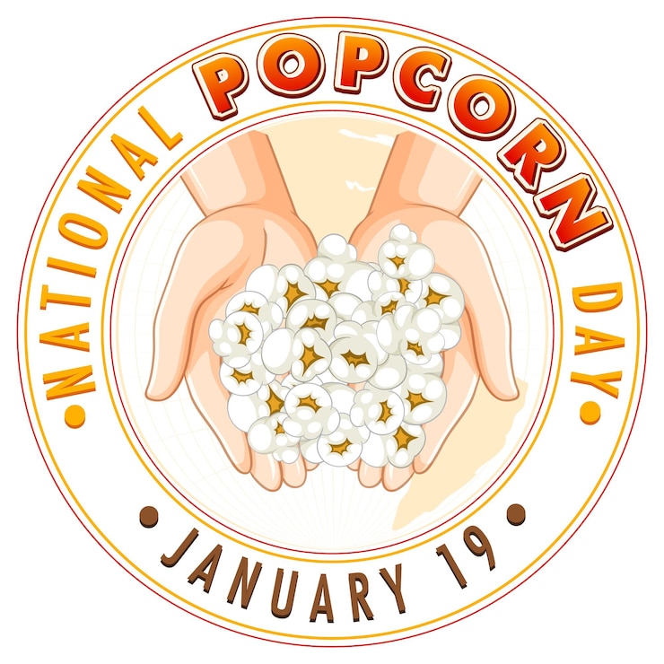 Vector gratuito diseño de banner del día nacional de las palomitas de maíz