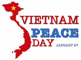Vector gratuito diseño de banner del día de la paz de vietnam