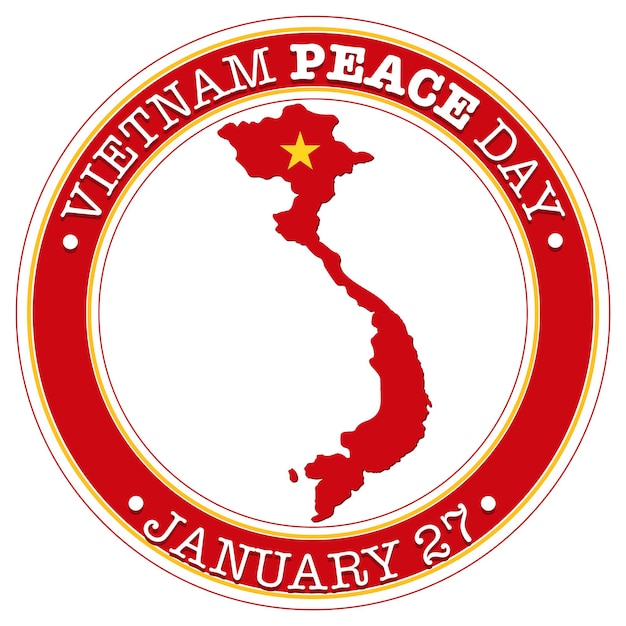 Vector gratuito diseño de banner del día de la paz de vietnam