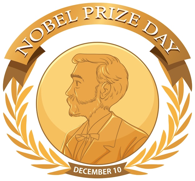 Vector gratuito diseño de banner del día del premio nobel