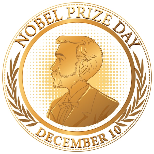 Vector gratuito diseño de banner del día del premio nobel