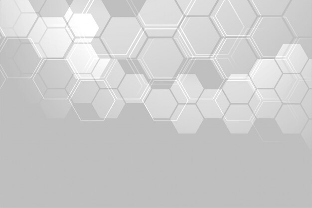 Diseño de banner de estructura molecular abstracta