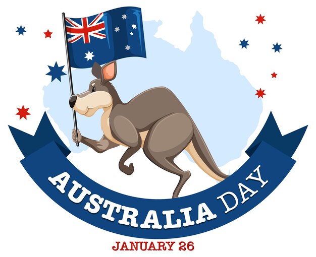 Diseño de banner de feliz día de Australia