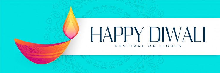 Vector gratuito diseño de banner de festival de diwali feliz hindú