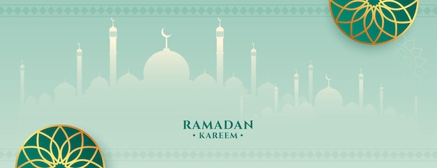 Diseño de banner del festival islámico ramadan kareem eid