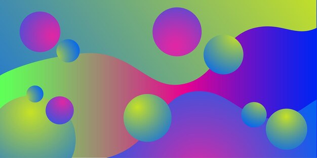 Diseño de banner de fondo de efecto 3D de color neón abstracto multipropósito