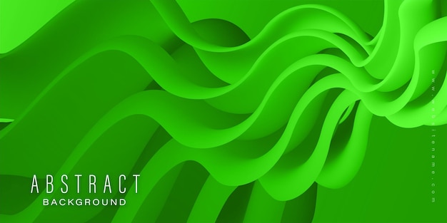 Diseño de banner de fondo de efecto 3d de color neón fluido abstracto multipropósito