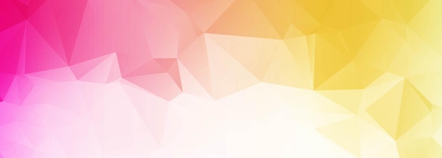 Diseño de banner de formas de triángulo colorido polivinílico bajo abstracto