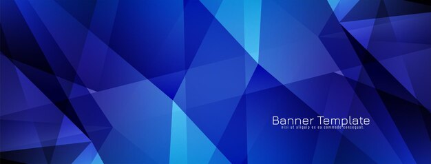 Diseño de banner geométrico moderno abstracto