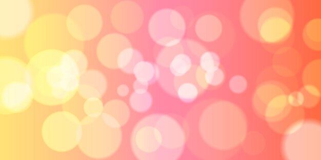 Diseño de banner de luces bokeh