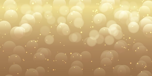 Diseño de banner de luces bokeh