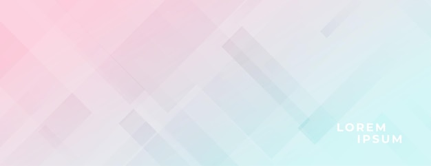 Vector gratuito diseño de banner de luz elegante de colores pastel