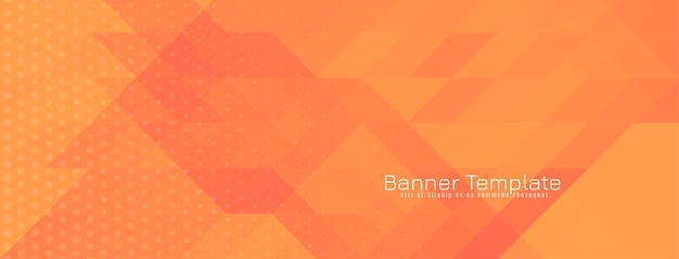 Diseño de banner de patrón de mosaico triangular geométrico abstracto