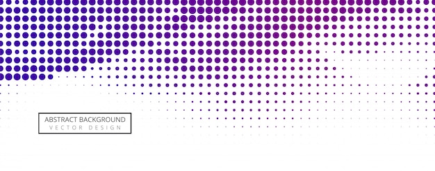 Diseño de banner de semitono abstracto