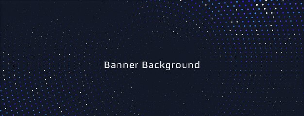 Diseño de banner de semitono colorido abstracto