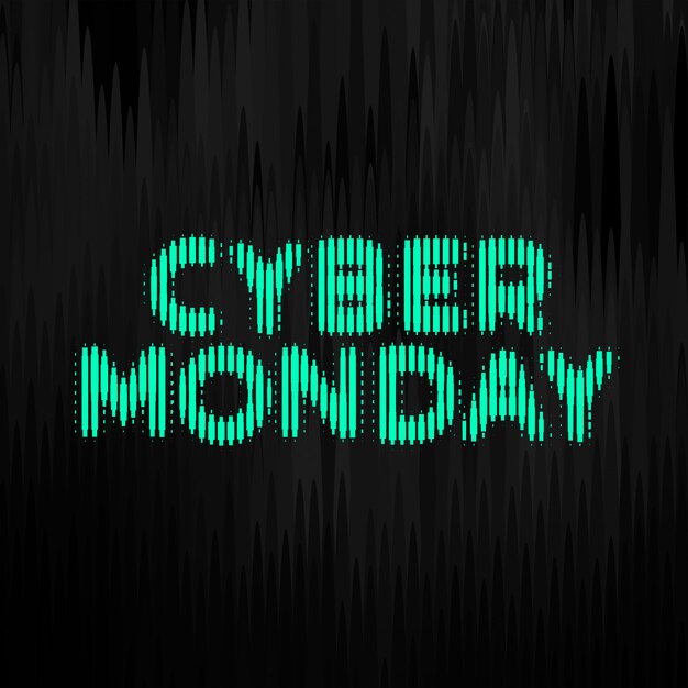 Diseño de banner de tecnología de estilo digital de ciber lunes