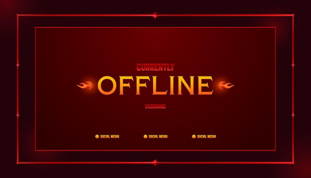 Diseño de banner de transmisión sin conexión