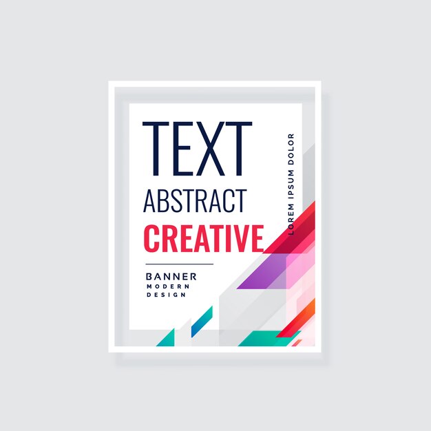 diseño de banner vector abstracto moderno