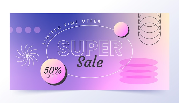 Vector gratuito diseño de banner de venta de compras